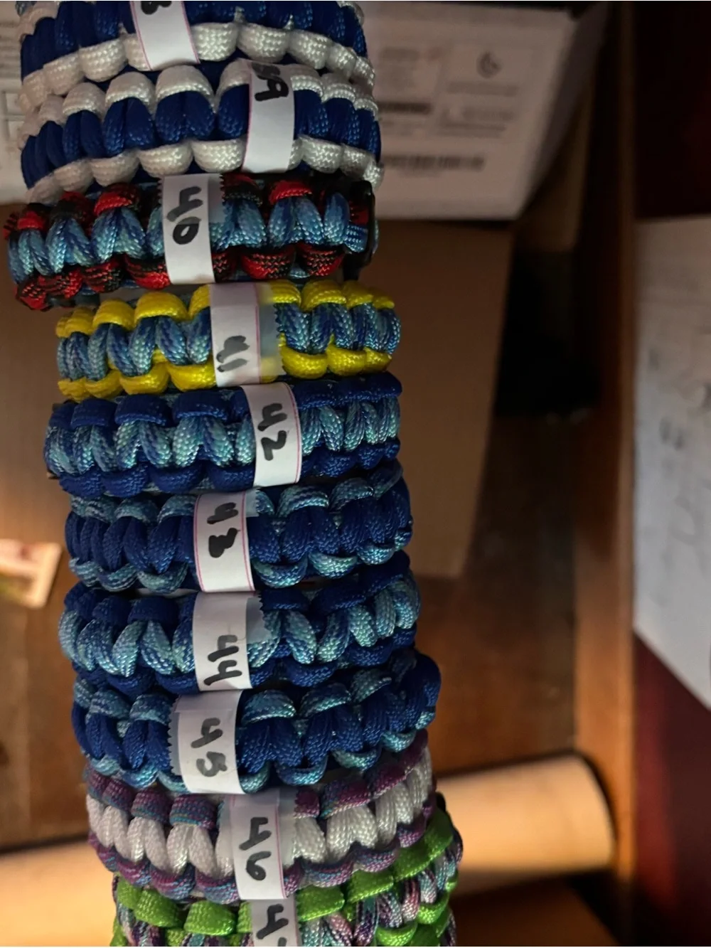 Colorful Paracord Bracelet - Assorted Colors $5 plus shipping
